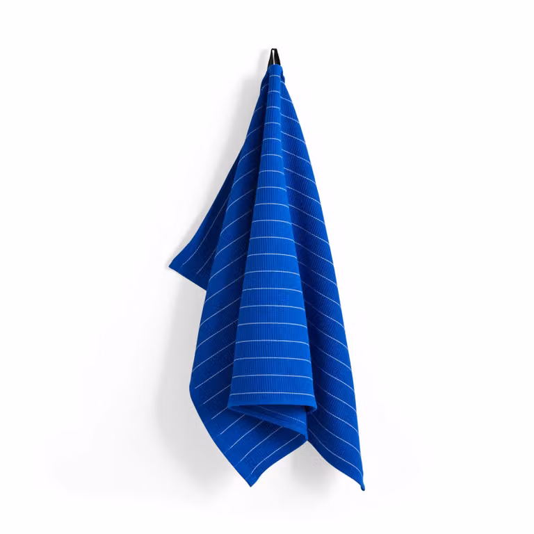 HAY Canteen keukendoek Blue pinstripe, 52 x 80 cm