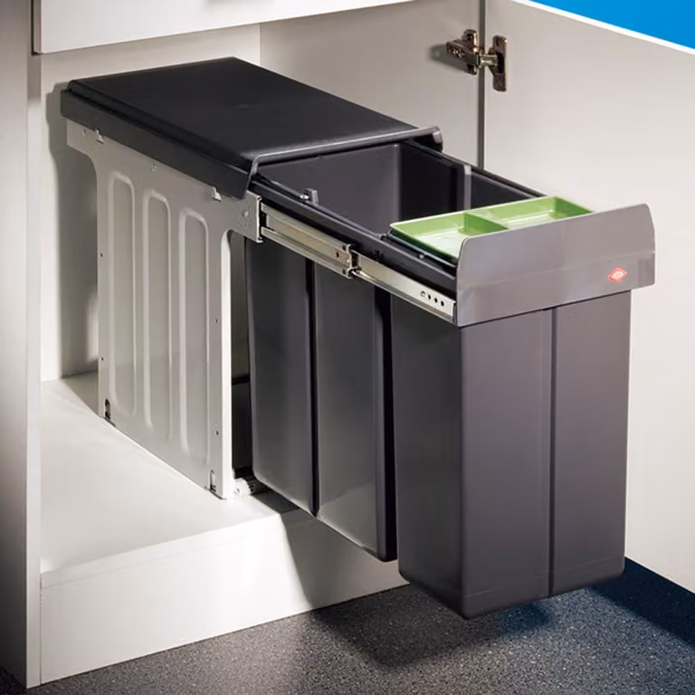 Wesco Double 30 DT Prullenbak, antraciet