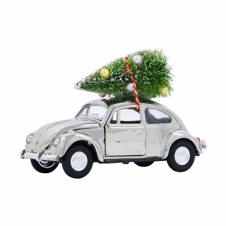 House Doctor Xmas Car kerstdecoratie Zilverkleurig