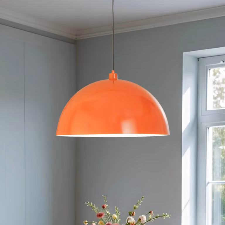 Opviq Modern Hanglamp Geel/Oranje, Dimbaar, Metaal, E27, Rond