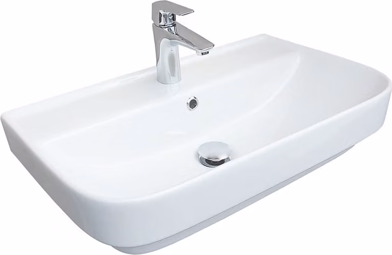 Belvit Flora Slim wandwastafel, 65 cm
