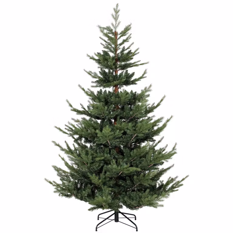 HOMCOM Kunstkerstboom met realistische uitstraling, Groen, B/D/H: 140 x 140 x 210 cm