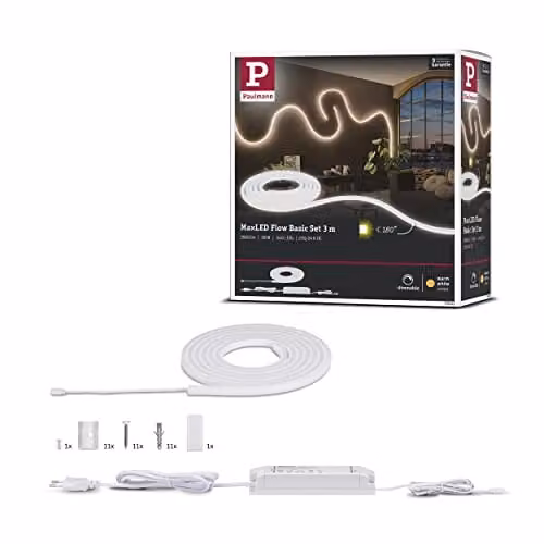 Paulmann MaxLED Flow LED-strip warmwit, basisset, 3 m, 38 W, 2700 K