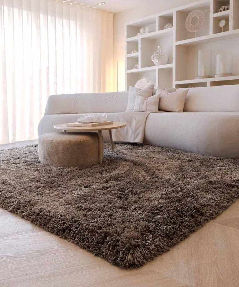 Nordic Weavers Shaggy vloerkleed Sveve taupe 200 x 300 cm