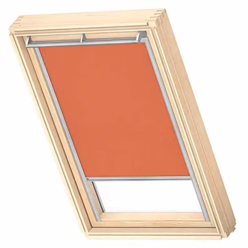 VELUX Lichtdoorlatend Rolgordijn RFL met grijze geleiders, M04, Oranje