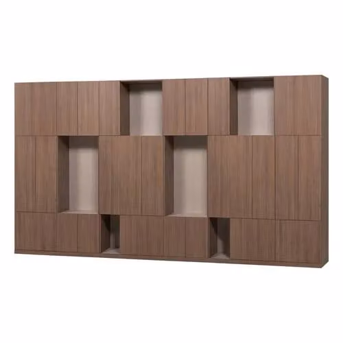 WOOOD Build Wandkast Combinatie 376 cm - Eiken Decor - Naturel