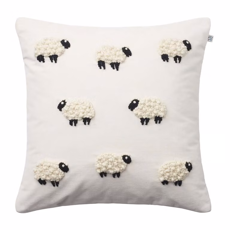 Chhatwal & Jonsson Sheep kussenhoes Ivory 50 x 50 cm