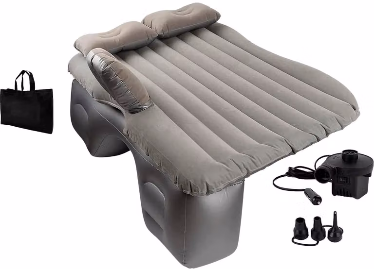 Auto Luchtbed met 12V Pomp en 2 Kussens inclusief Draagtas - Tot 350 kg