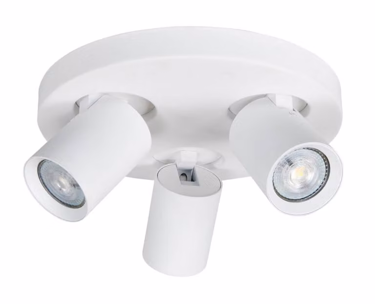 Highlight Oliver 3-lichts opbouwspot rond wit