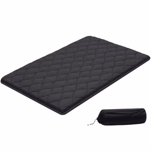 VEVOR Japanse futonmatras, opvouwbare tatami-mat voor meditatie en yoga, zwart, B/D/H: 203,2 x 137,2 x 8,9 cm