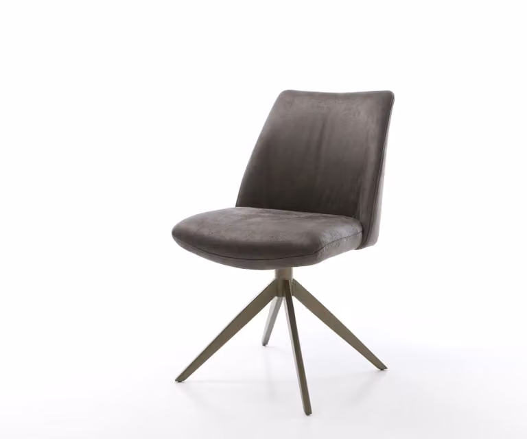 DELIFE Elso-Flex Draaistoel Antraciet Microfibre 360° Draaibaar