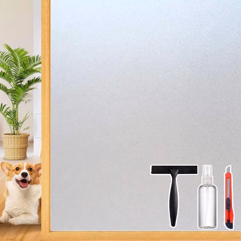 Matglazen Raamfolie Wit - Privacyfolie voor Glas met Statische Hechting - 445 x 200 cm