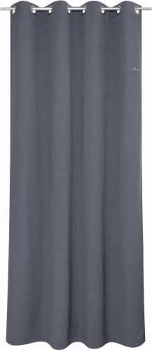 Tom Tailor Ooggordijn Dove Signature antraciet/grijs B: 140 cm, H: 250 cm