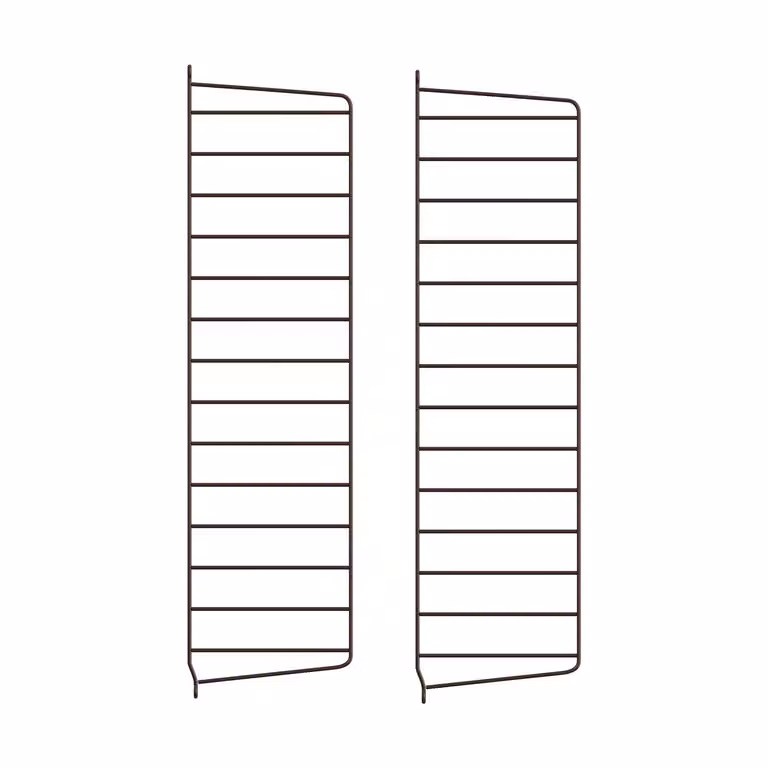 String wandpaneel Donkerbruin, 2-pack, B: 75 cm, D: 20 cm