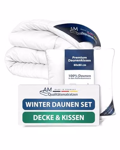 DormiGood Premium Donzen Winterdekbed Set met Kussen, Allergievriendelijk, 140x220 cm en 80x80 cm