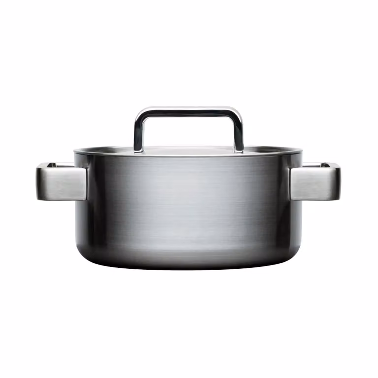 Iittala Tools braadpan met deksel, 2 liter, zilver