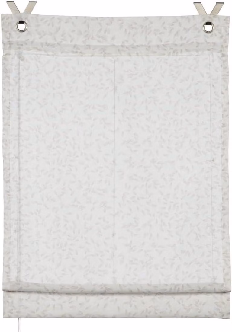 Vouwgordijn Zen Silence Raambekleding Rijstkorrels wit 80 x 140 cm