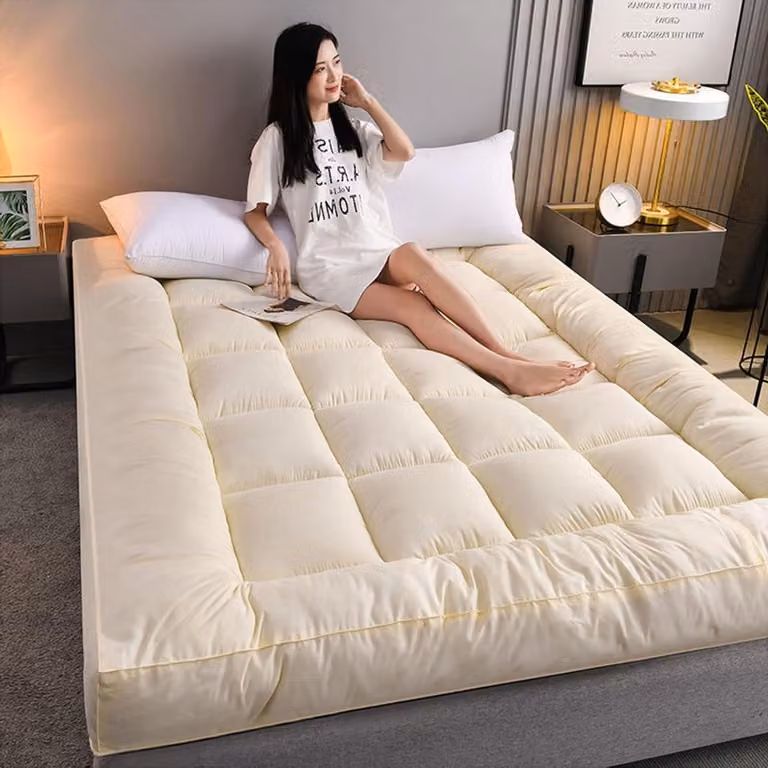 Klapptze Japanse futonmatras met visco elastisch schuim, 180 x 200 cm, dikte: 10 cm