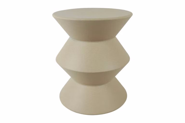Countryfield Bijzettafel Kane M beige B: 37,5 cm, D: 37,5 cm, H: 45 cm