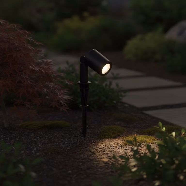 Lyora Tuinspot Spy zwart solar modern aluminium