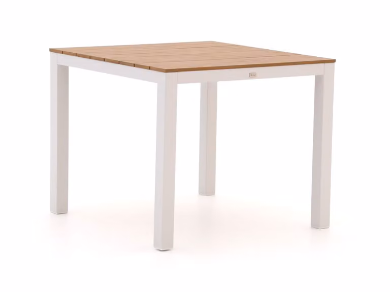 Bellagio Vierkante Tuineettafel in Wit van Polywood