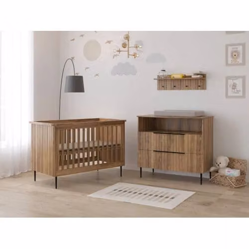 Born Lucky Babykamer Wenen 2-delig set van massief hout voor baby's 60 x 120 cm