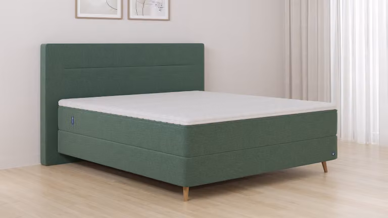 BRUNO Original boxspring mosgroen B: 160 cm, L: 200 cm