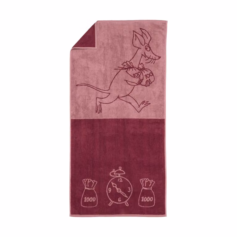 Moomin Arabia Badhanddoek Sniff, Malva, 70 x 140 cm