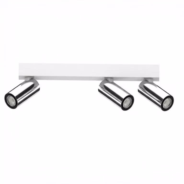 Lyora 3-lichts opbouwspot Tevo Mini wit en chroom