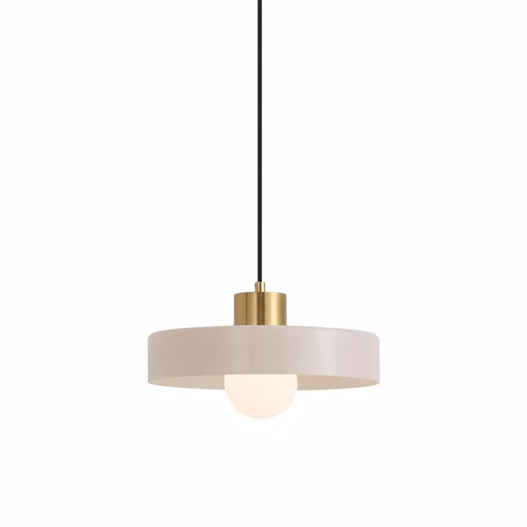 Qazqa Retro hanglamp messing met wit voor railsysteem 1-fase