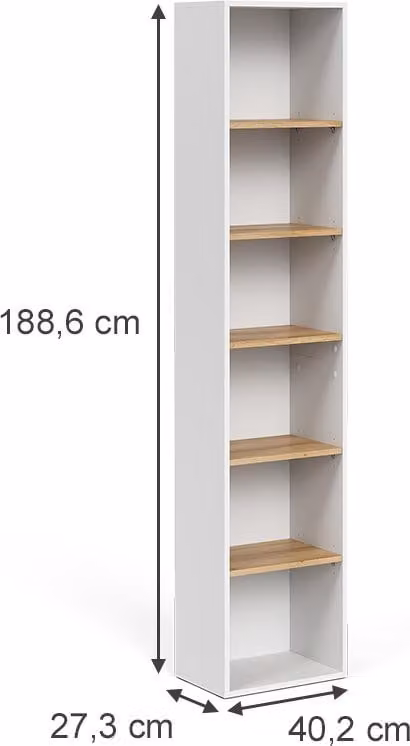 Vicco Viktor Badkamerkast Wit, Hoogte: 188,6 cm