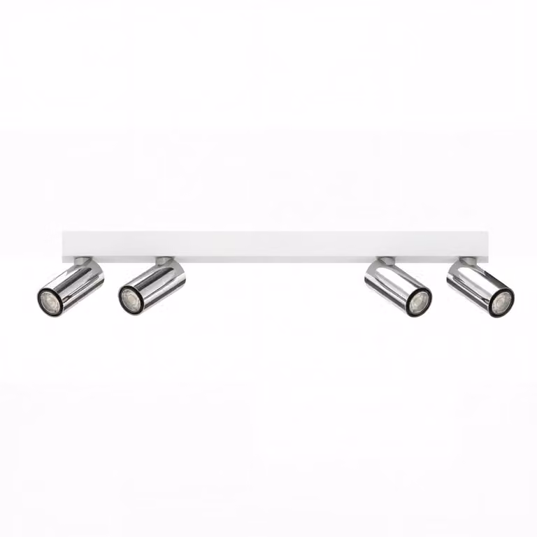 Lyora 4-lichts opbouwspot Tevo Mini wit en chroom