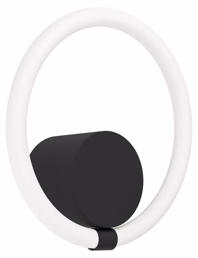 Eglo Caranacoa Moderne Wandlamp - Wit/Zwart - LED - Warm Wit