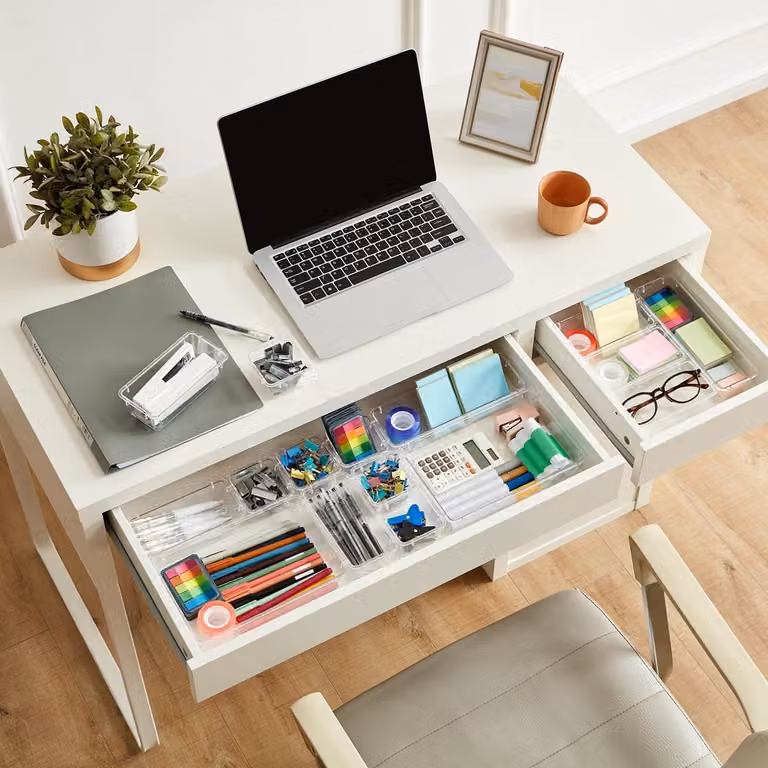 Unyqoos Lade-organizer Set van 17 Stuks met Vier Verschillende Maten voor Keuken, Badkamer, Slaapkamer en Home Office
