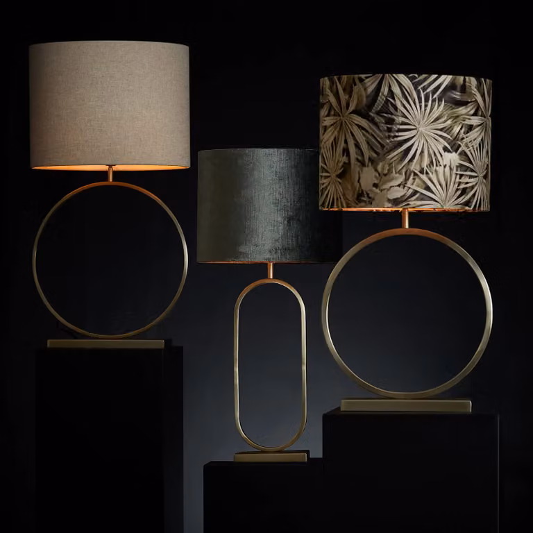 Light en Living Lampvoet Jamiri Modern Goud/Messing Metaal E27 Rond