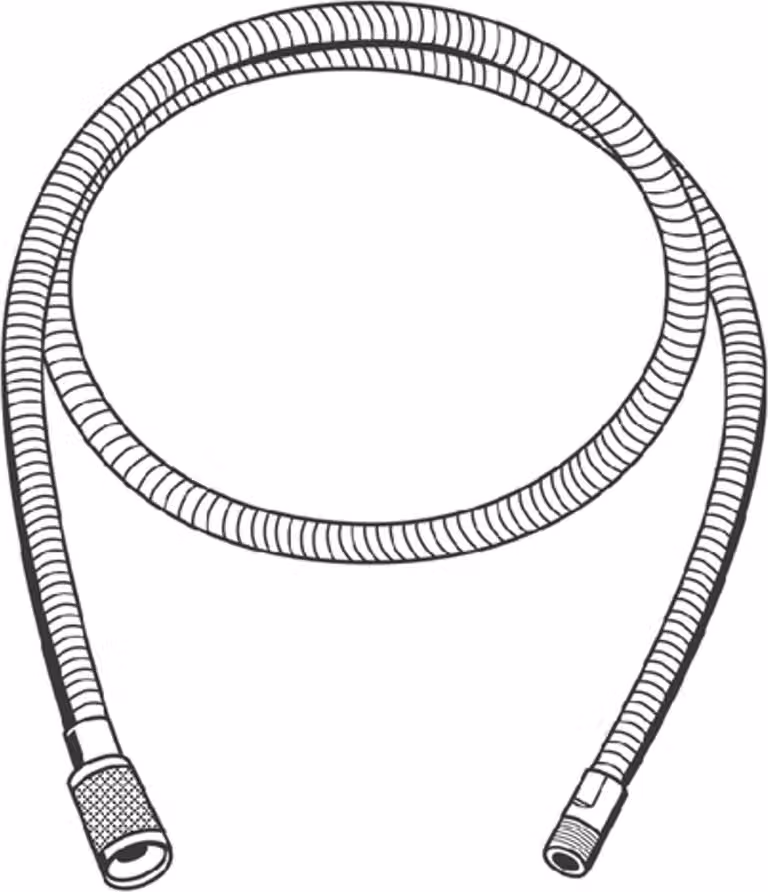Grohe douche slang voor keukenkraan, 1/2" x M15 x 1.500 mm, chroom - 46092000