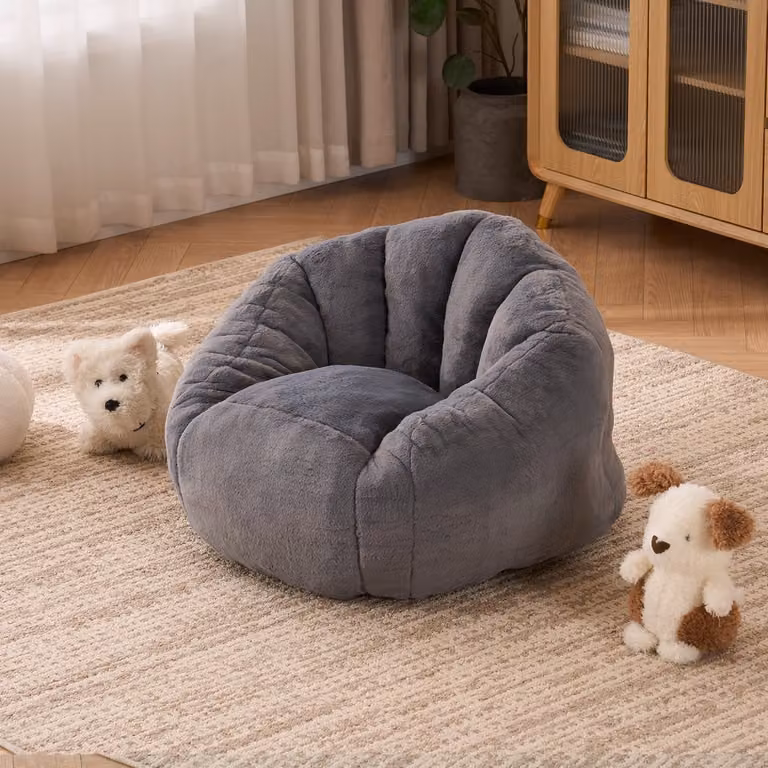 Pugsdrly Zitzak van zacht pluche voor de woonkamer, kinderkamer of speelkamer - Klein