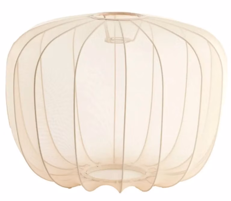 Light & Living Lampenkap PLUMERIA beige textiel rond Ø50 x 37,5 cm