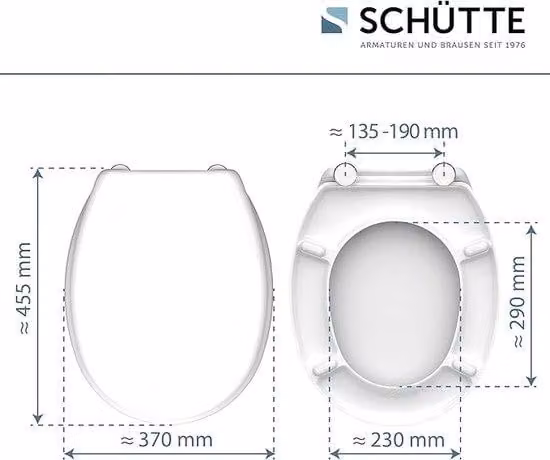 Famanu toiletbril met snelsluiting en soft-close functie van duroplast
