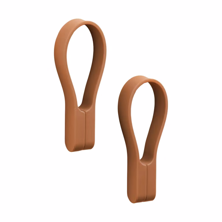 Zone Denmark Loop handdoeklus met magneet, 2-pack, Terracotta