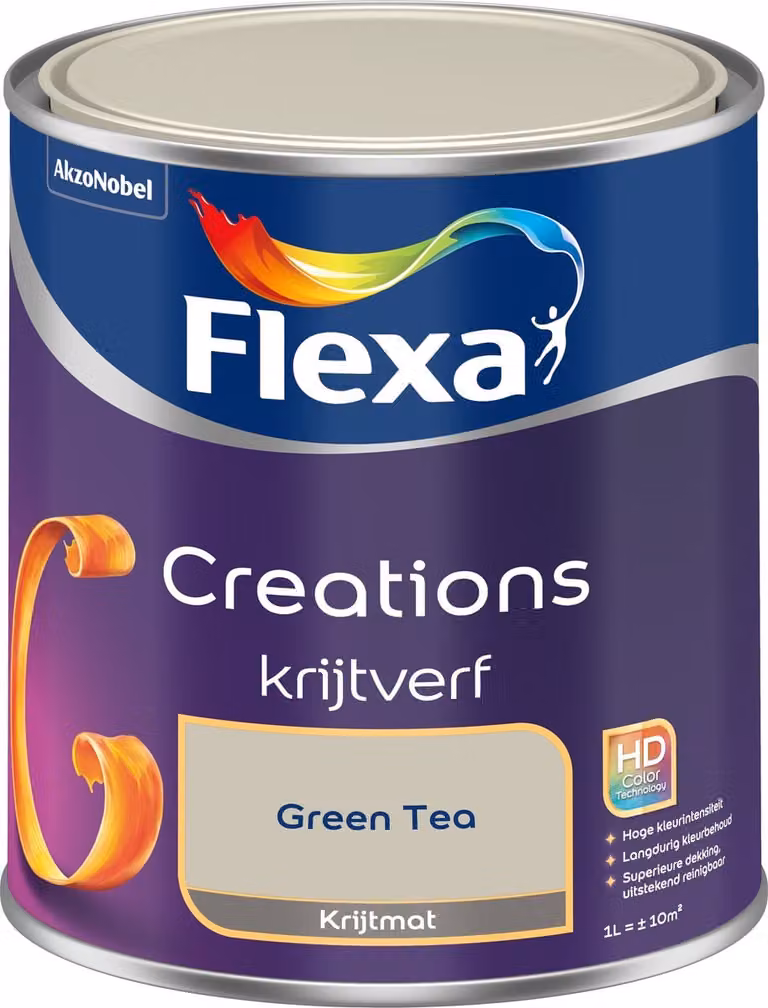 Flexa Creations Muurverf Krijt - Green Tea - 1 l