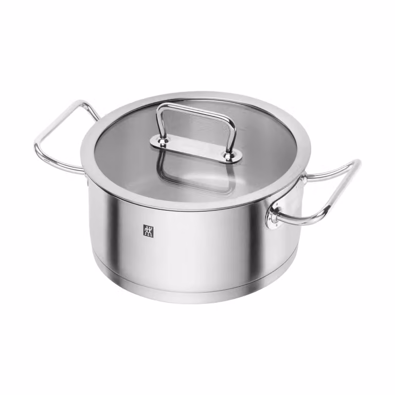 Zwilling Pro Pan met glazen deksel, roestvrij staal, 4,1 l