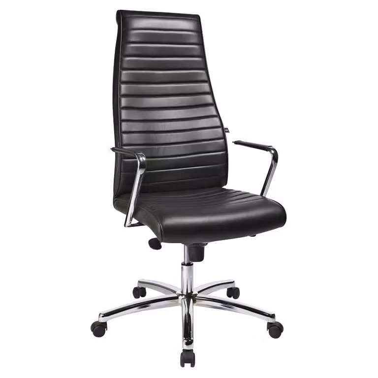Topstar bureaustoel Chairman X, echt leer, zwart