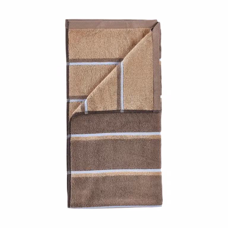 Zone Denmark Sauna handdoek Taupe-camel-sky blue, 70 x 140 cm