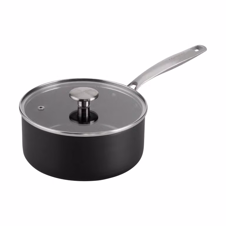 Combekk Element steelpan met deksel aluminium zwart Ø18 cm
