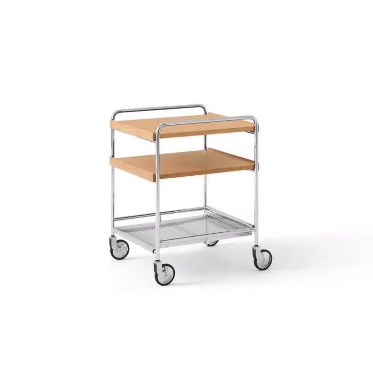 &Tradition Alima NDS2 serveerwagen Gelakt eik-chroom