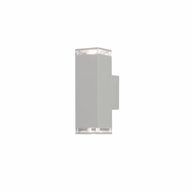 Konstsmide Pollux wandlamp wit met op- en neergaand licht, 2x GU10, B/D/H: 24 x 12 x 8 cm