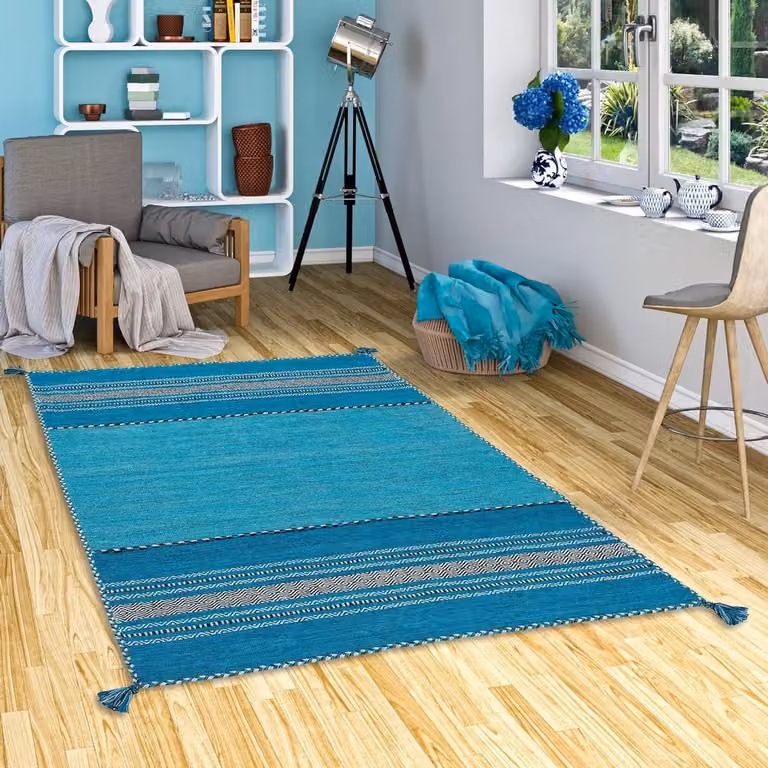 Kelim Navarro Handgeweven Turkise Kilim Vloerkleed van Katoen - 120 x 180 cm