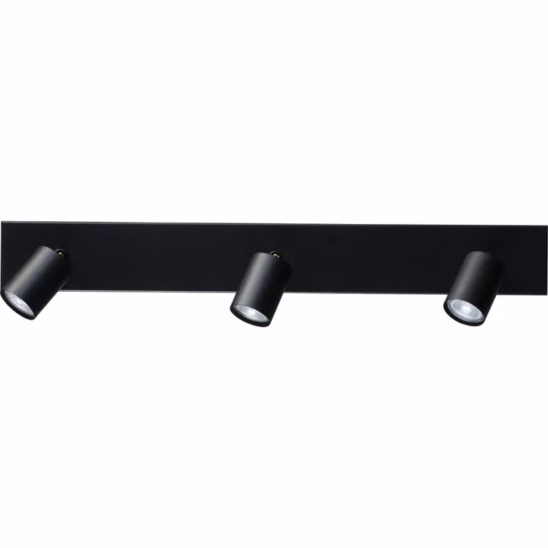 Masterlight Bounce Plafondlamp met 3 zwarte spots - Zwart
