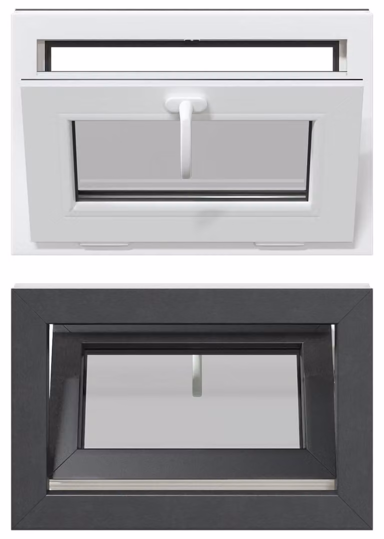 vidaXL Kelderraam RISOR van PVC en glas, 60 x 40 cm